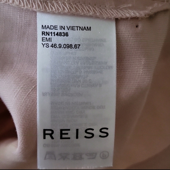 Reiss Emi Top with Cut Out Detail in Nude Pink - Picture 10 of 15
